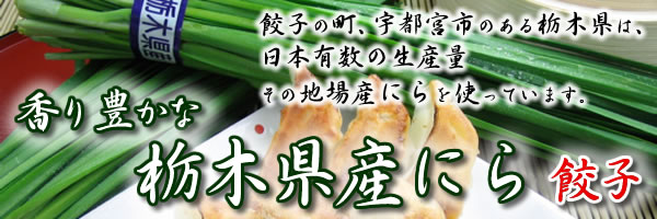 栃木のニラ餃子